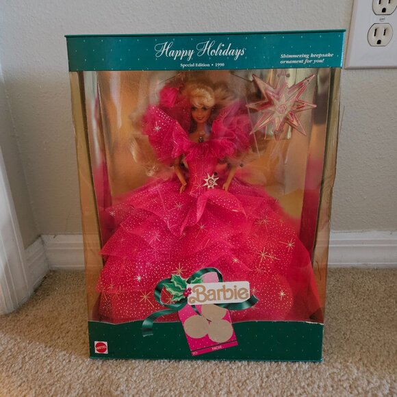 RARE NRFB MATTEL VINTAGE 1990 HAPPY HOLIDAYS SPECIAL EDITION